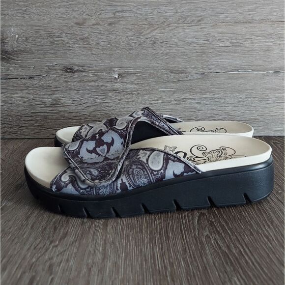 Alegria Airie Woodstock Black Platform Sandal 7-7.5 - Picture 4 of 11